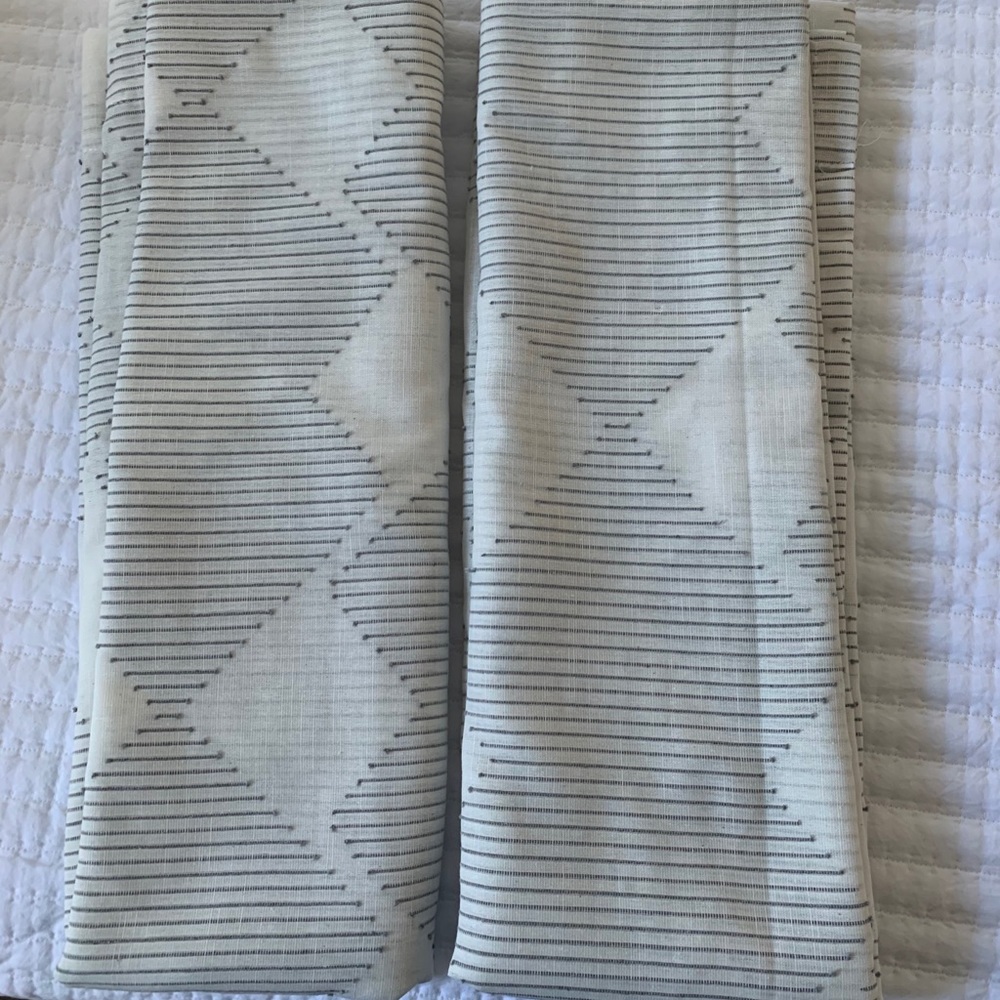2 Panels- 84” Threshold Curtains with Pattern